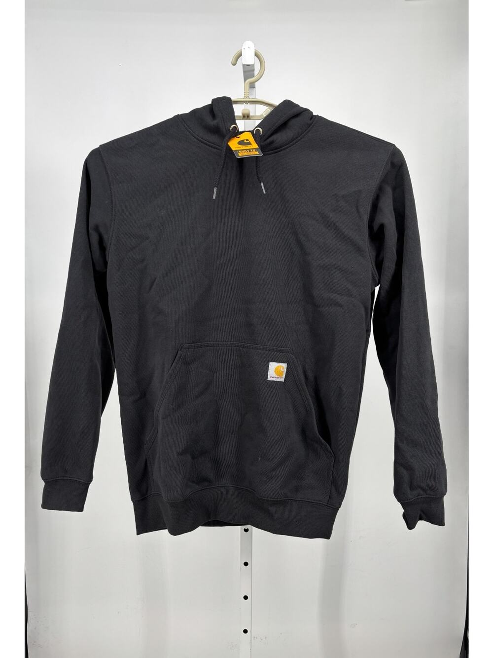 Carhartt Marquette Sweatshirt Mens S Black Loose Fit Workwear Hoodie K121 NWT